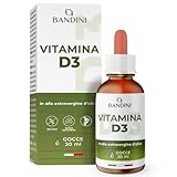 Bandini® Vitamina D3 | 2000 UI per Goccia | Integratore in Olio Extravergine di Oliva | 30...