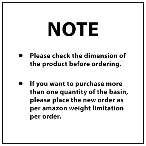 Image of HISRE Table Top Wash Basin For Bathroom | Over Counter Top Wash Basin For Living Room | Golden Washbasin Countertop | Tabletop Ceramic Bathroom Kitchen Sink (24 x 16 x 6 Inch) (SKTHI2202)