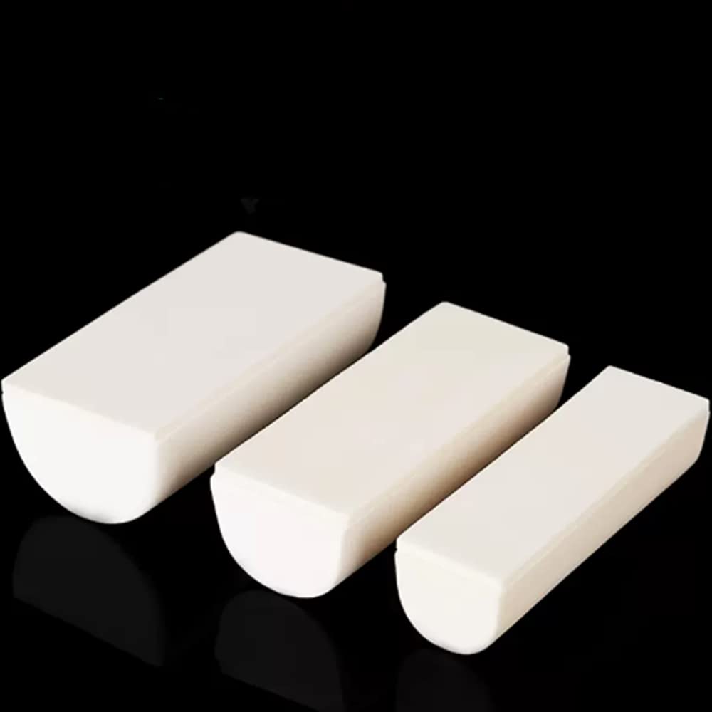 Crisol de barco ardiente semicírculo de corindón de alúmina de alta temperatura con tapa - 1600 ℃ a 1750 ℃ ​​1 pieza(42MLx100x40x25mm)