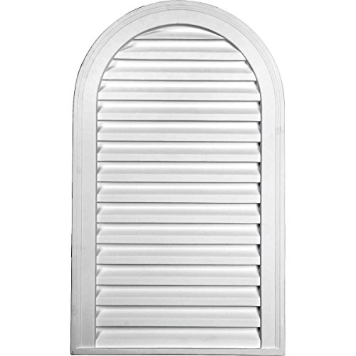 Ekena Millwork 18"W x 20"H Cathedral Urethane Gable Vent Louver, Non-Functional by Ekena Millwork - Used condition - US$132.43