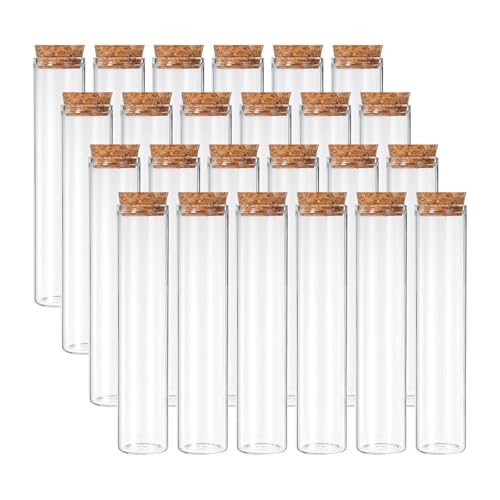 Tube à essai verre transparent plat 80ml pour bonbons et épices