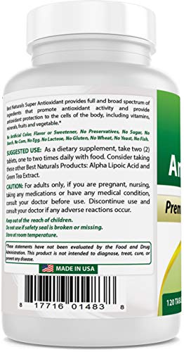 Best Naturals Super Antioxidant Formula 120 Tablets #TOP5