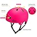 TurboSke Skateboard Helmet, BMX Helmet, Multi-Sport Helmet, Bike Helmet for Kids, Youth, Men, Women (Pink, S/M (20.5