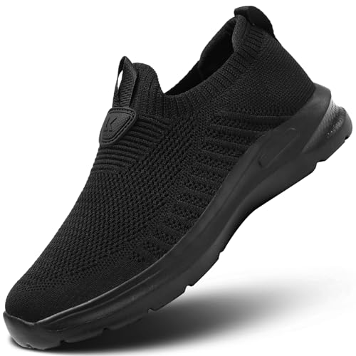 Men's Running Shoes Casual Slip on Walking Tennis Gym Sneakers Lightweight Breathable Mesh Workout Sports Soft Sole