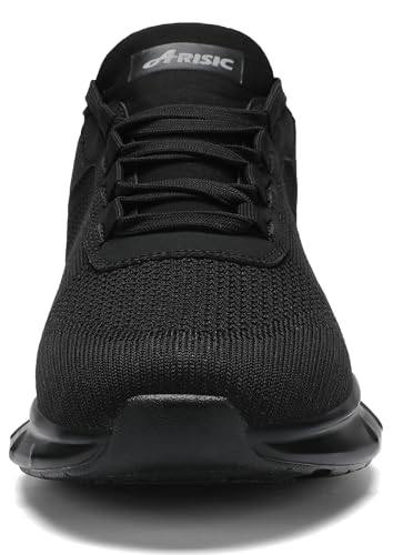 Image of Non Slip Work Shoes for Men Waterproof Slip On Sneakers Comfortable Restaurant Kitchen Chef Slip Resistant Walking Shoes Hands Free Slip in Sneaker Men Footwear Black