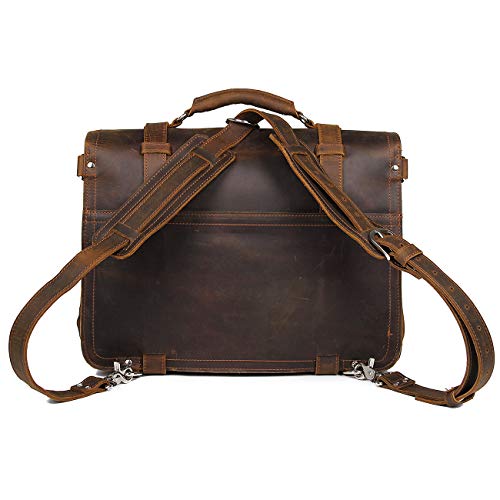 Maletín de cuero genuino para laptop 15.6'' miniatura 3