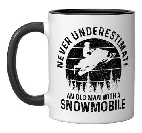 Taza cerámica negra/blanca 11 onzas miniatura 1