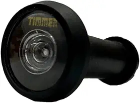 Visor Olho Mágico Timmer Longo Preto Fosco 200º