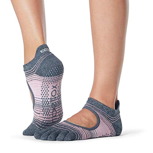 Toesox レディース Bellarina フルトウグリップ ノンスリップ バレエ ヨガ ピラティス バーレトウソックス US サイズ: Small カラー: ブラウン（Amazon）