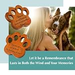 Dog Memorial Gifts for Loss of Dog – Loving Pet Memorial Wind Chimes, Dog Bereavement Gifts with Memorial Poem Gift Cards for The Passing of Dogs and Cats (Midnight Black)