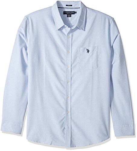 U.S. Polo Assn. Men's Long Sleeve Classic Fit Solid Shirt, Light Blue LKFC, L U.S. Polo Assn. Men's Long Sleeve Classic Fit Solid Shirt, Light Blue LKFC, L