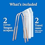 Mouthology Copper Tongue Scraper for Adults (2 Pack), Reduce Bad Breath, Metal Tongue Scraper, Tongue Cleaner, Tongue Scraper, Tongue Scrubber, Tongue Cleaner for Adults, Tongue Scraper Reusable - Image 3