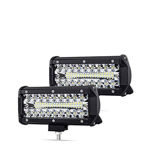 2X 7 12 120W 240W LED Bar Light Bar for Driving Offroad Boat Car Tractor Truck Spot Flood Combo LED Work Light Bar,2pcs 7 inch