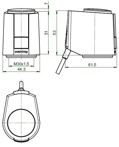 Oventrop OV Stellantrieb Aktor T ST 24V stromlos geschl. 1012953