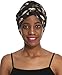 Women Turban Hat Head Wrap - Multi Colour Black African Jersey Magic Headband Turbans Headwrap Tube Scarf Tie Hijab For Hair Muslim Bohemian Boho Chemo Cap