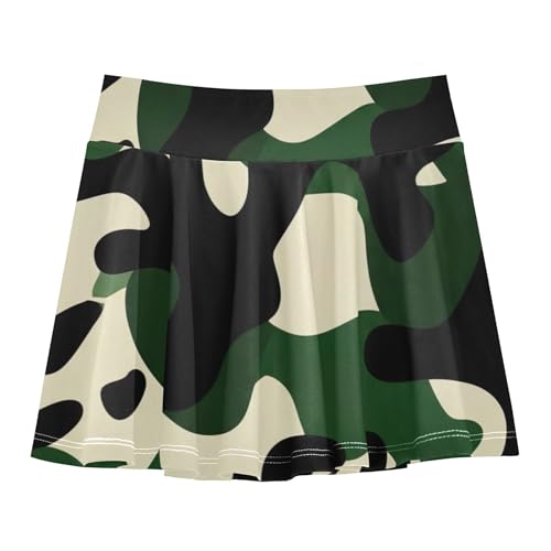 Athletic Shorts Girls Skorts Tennis Skirts Toddler Fun Cute Butterfly Military Camouflage Green 3t