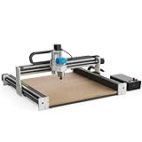 Axiscreat Cnc Router Machine 5050, Custom-Made 710W 6000-30000 RPM Trim Router Spindle, Linear Rails and Ball Screws on 3-axis, Engraving Milling Machine for Metal Wood Acrylic Leather etc.
