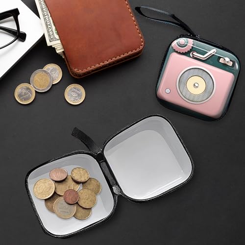 Image of Kraptick Multipurpose Coin Pouch for Men & Women, Compact Coin Organiser, Cash & Coin Holder Pouch, Stylish Mini Money Pouch for Everyday Use (Peach)