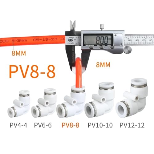 Raccords rapides pneumatiques coudés PV10-10 pour compresseur air