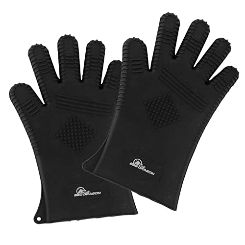 BBQ Dragon Oven Mitts Heat Resistant BBQ Gloves - 13