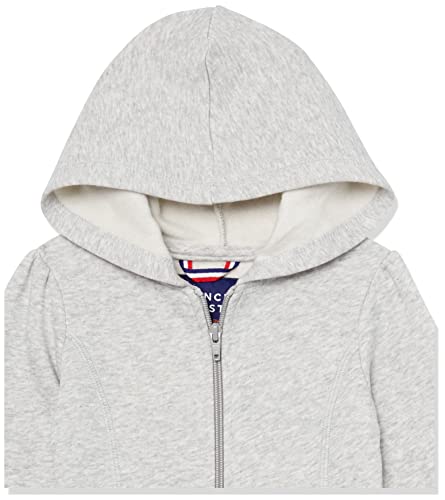 French Toast Girls Zip Front Fleece Hoodie School Uniform Coat, Heather Gray, 10 12 Us #TOP2