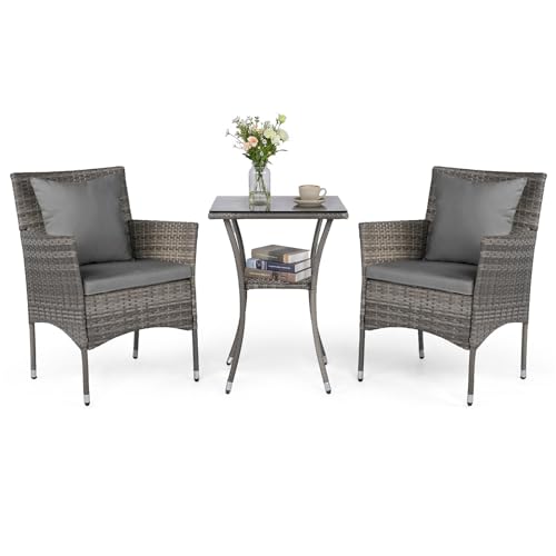 COSTWAY Conjunto Muebles de Jardín Ratán