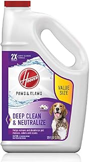 Hoover Paws & Claws Deep Cleaning Carpet Shampoo, Concentrated Machine Cleaner Solution