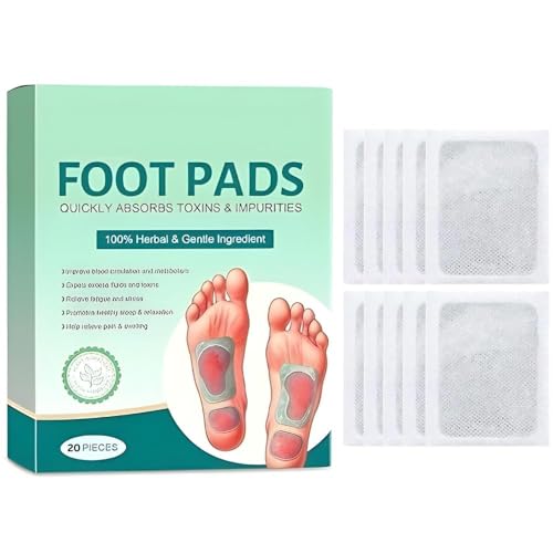 Image of DUMOS Foot Patch (Pack of 2) Herbal and Gentle Ingredient Detox Foot Pads, Natural Ingredients for Sleep Aid, Pain Relief, Toxin Removal
