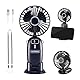 VonHaus Handventilator – Leichter, Tragbarer, USB Ventilator Klein mit 5 Stufen – Um 90° Faltbar, mit 60 cm Band und Handyhalter – Mini Ventilator für Schreibtisch, Zuhause, Büro (Dunkelblau)