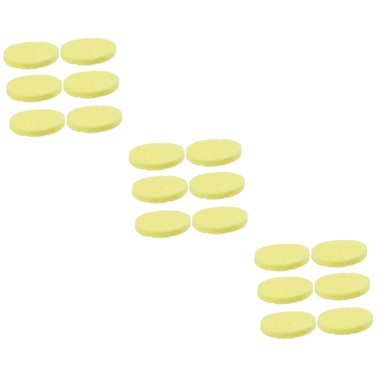 Healvian 36pezzi Spugne Naturali Spesse Per Lavaggio Viso Puff Cosmetico Per Pulizia e Rimozione Makeup Strumenti Per La Della Confezione Con Sacchetto Trasparente Opp
