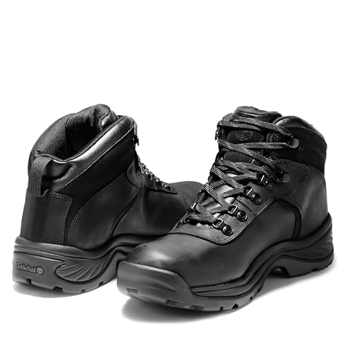 Timberland Timberland Men's Flume Mid Waterproof Hiking Boot, Black Full-Grain-NEW 2024, 7 Wide