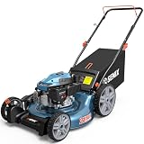 SENIX 21' Gas Lawn Mower 144cc, 3-in-1 Push Mower Mulch Bag Side Discharge