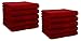 Produktbild Betz 10er Premium Gästehandtücher-Set - Gesichtstücher-Set - Handtücher-Set - Händehandtücher - 30 x 50cm - rubinrot