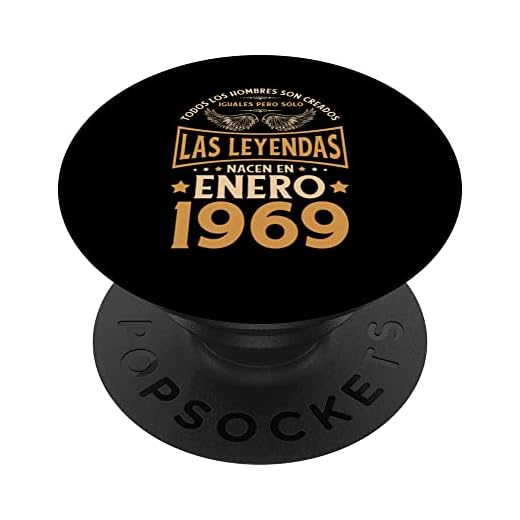 Cumpleaños Hombre Regalos Las Leyendas Enero 1969 PopSockets PopGrip Intercambiable