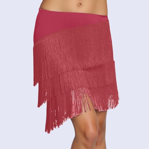 Jupe à franges bohème avec un ourlet asymétrique fluide - 3