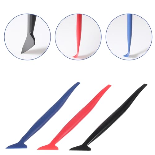 Image of 9 Pcs Car Micro Squeegee Curves Slot Tint Tool Set, Vinyl Wrap Tools, Vinyl Wrap Squeegee Car Wrap Tools with Different Hardness for Installing Vehicle Wraps and Auto Stickers Car Wrap Tools