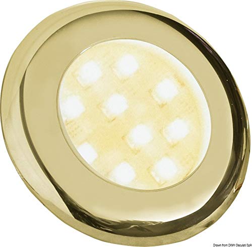 Plafonnier LED Nova 2 doré Batsystem plafonnier haut de gamme pour yacht