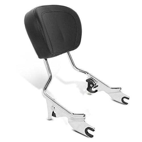 Sissy bar Harley Street Glide 15-20 amovible avec dossier passager chrome confortable