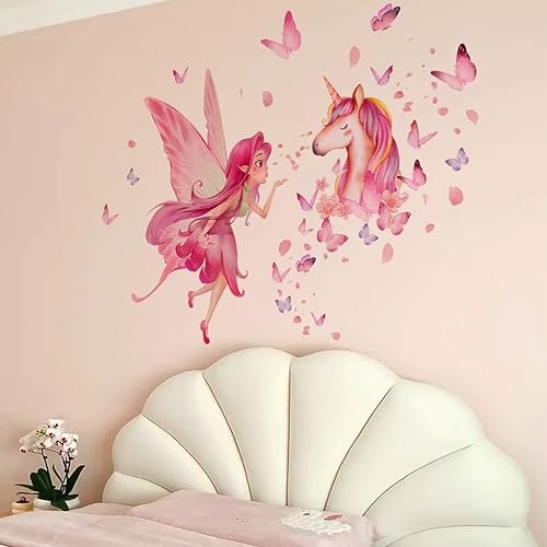 Vinilos decorativos con unicornios para habitación infantil miniatura 3