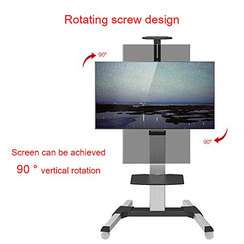 Soporte móvil para TV con ruedas ajustable para pantallas 32-65 pulgadas miniatura 3