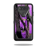 MightySkins Skin Compatible with OtterBox Defender LG V20 Case wrap Cover Sticker Skins Purple Tree Camo