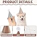 48Pcs Mini Boho Birthday Party Hats for Stuffed Animals 5Inch Adjustable Cone Caps with DIY Pom Poms Colorful Neutral Mini Party Hats Pets Dolls Kids Small Boho Birthday Decorations Kit for Holidays