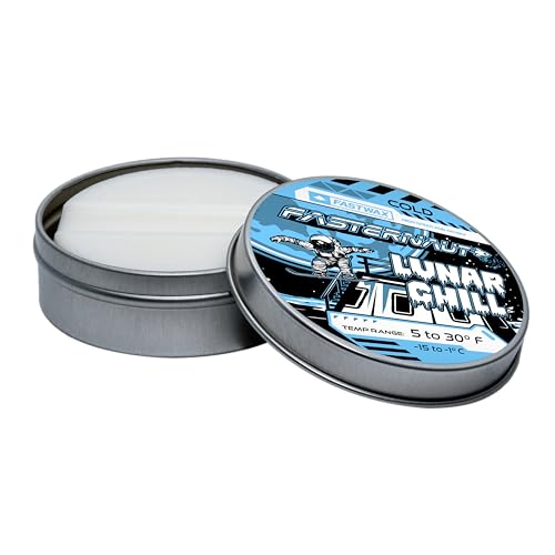 Fast Wax Fasternaut Rub On Ski & Snowboard Wax - Quick Easy Application for Alpine & Snowboard & Nordic & Downhill & Backcountry Skiers, Made in USA - no mess - cold - warm - all temp (Cold Temp)