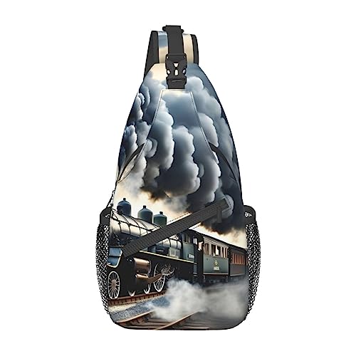 Sac de poitrine imprimé train à vapeur, le sac de voyage idéal pour vos sorties