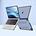 MOSISO Compatible with MacBook Pro 14 inch Case 2025-2021 M4 M3 M2 M1 A3112 A3185 A3401 A2918 A2992 A2779 A2442, Anti-Cracking Heavy Duty TPU Bumper Hard Case&Keyboard Skin&Screen Film, Haze Blue
