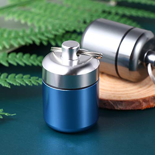 HEALLILY Titular Pílula Keychain Pill Box Recipiente Pílula Caso de Viagem À Prova D' Água para As