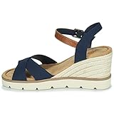 Suela antideslizante Refresh 79214, Sandalias con cuña Mujer, Navy, 38 EU