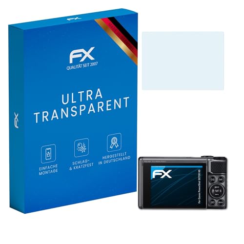 atFoliX Lámina Protectora de Pantalla compatible con Canon PowerShot SX730 HS Película Protectora, ultra transparente FX Protector Película (3X)