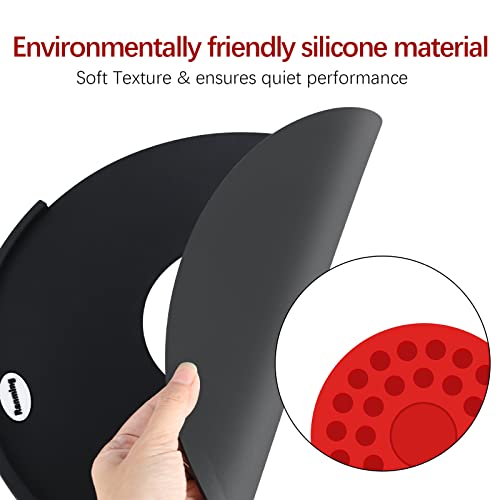 Ranming Mute Pads,Drum Set Mute Prepack,Double-Layer Drum Pad Mute Eliminates Sustain And Effectively Reduce 90% Volume With Mutes Sized 10, 12, 14, 16", 1*Bass Drum Mute & 4*Cymbal Mutes（9 Pcs) #TOP5