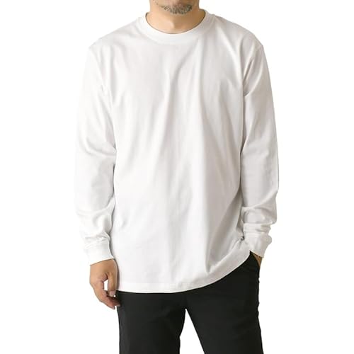 [LIMITED SELECT] リミテッドセレクト 6.6オンス プレミアムコンフォートTシャツ メンズ 無地 長袖 カットソー ヘビーウェイト 厚手 DF1201 M 001-ホワイト